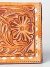 LC-ADBGZ291A Floral Hand-Tooled Leather Women Wallet - Western Rodeo Style