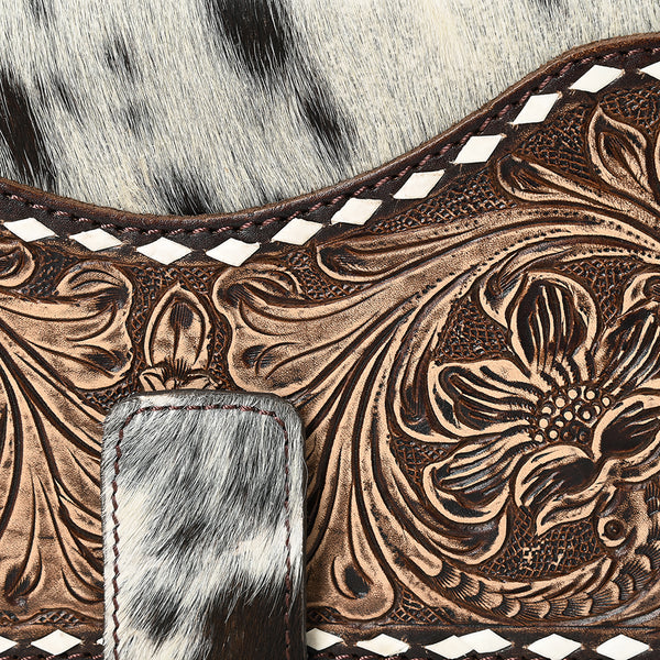 LC-ADBGZ397 Wallet Hair On Genuine Western Leather Women Bag