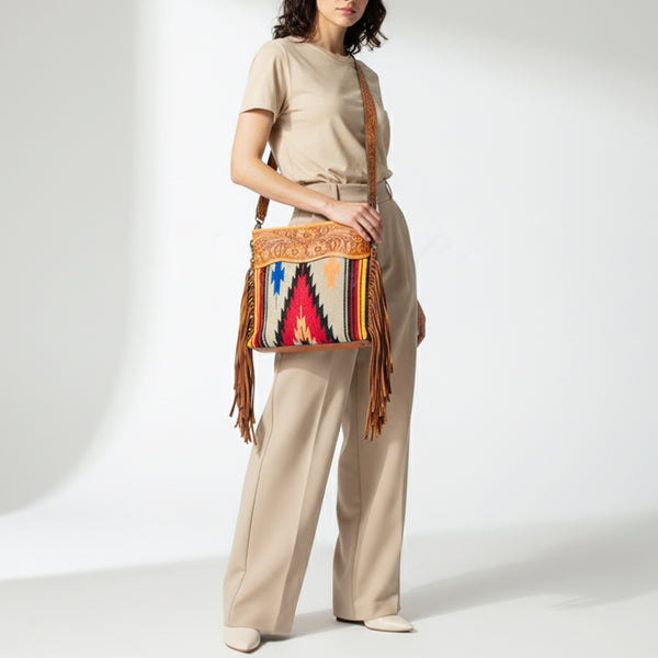 LC-ADBGZ423A Crossbody Genuine Western Leather Women Bag