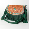LC-ADBGZ475 Crossbody Hand Tooled Genuine Western Leather Women Bag