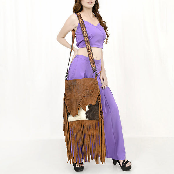 LC-ADBGZ137B Messenger Genuine Western Leather Women Bag Becca
