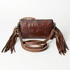 ADBG766 American Darling Western Leather Crossbody Bag - Crocodile Embossed Handcrafted Purse