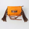 ADBG501 American Darling Small Cross body Bag - Hair-On Cowhide Hand Tooled Floral Leather