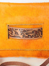 ADBG501 American Darling Small Cross body Bag - Hair-On Cowhide Hand Tooled Floral Leather
