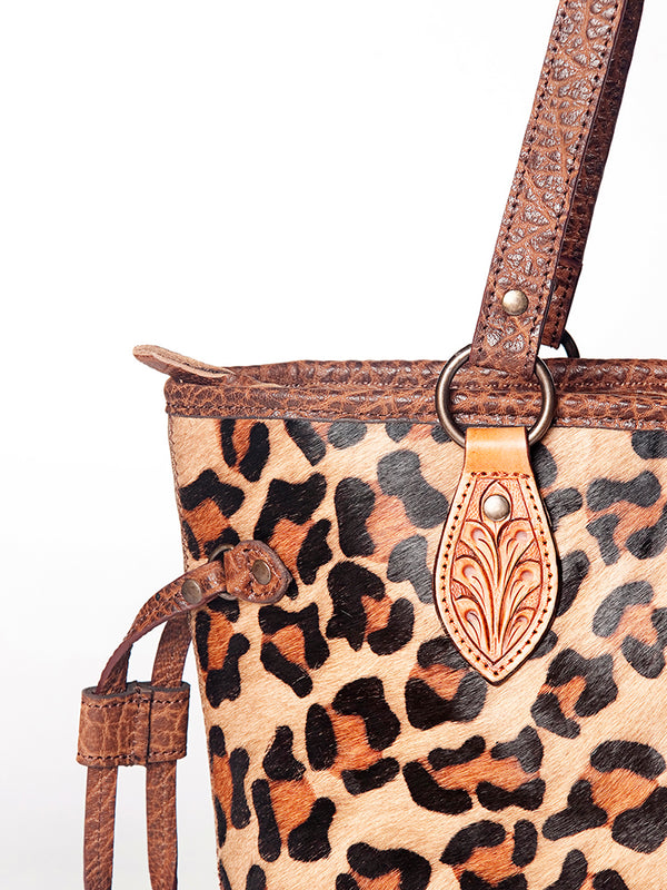 LC-ADBGZ313B Tote Hair On Genuine Western Leather Women Bag