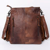 ADBG719 American Darling Western Leather Large Cross body Bag Hair-On Cowhide Fringed Purse