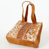 ADBGA210 American Darling Floral Tooled Leather Cowhide Studded Shoulder Bag