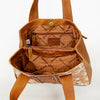 ADBGA210 American Darling Floral Tooled Leather Cowhide Studded Shoulder Bag