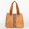 ADBGA210 American Darling Floral Tooled Leather Cowhide Studded Shoulder Bag