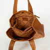 ADBGA210 American Darling Floral Tooled Leather Cowhide Studded Shoulder Bag