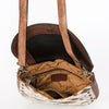 ADBGA211 American Darling Messenger Bag-Floral Hand Tooled Leather & Hair-On Hide
