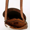 ADBGA211 American Darling Messenger Bag-Floral Hand Tooled Leather & Hair-On Hide