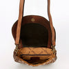 ADBGA211 American Darling Messenger Bag-Floral Hand Tooled Leather & Hair-On Hide