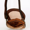 ADBGA211 American Darling Messenger Bag-Floral Hand Tooled Leather & Hair-On Hide