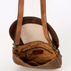 ADBGA211 American Darling Messenger Bag-Floral Hand Tooled Leather & Hair-On Hide