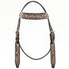 BEHSE127AB-Western Leather Headstall
