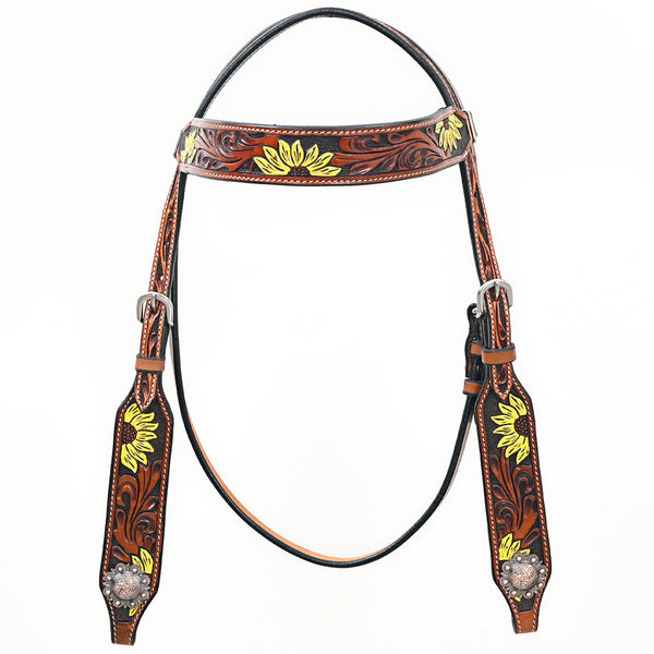 BEHSE129-Western Leather Headstall