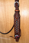 BEHSE130-Western Leather Headstall