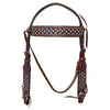 BEHSE130-Western Leather Headstall