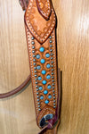 BEHSE130-Western Leather Headstall
