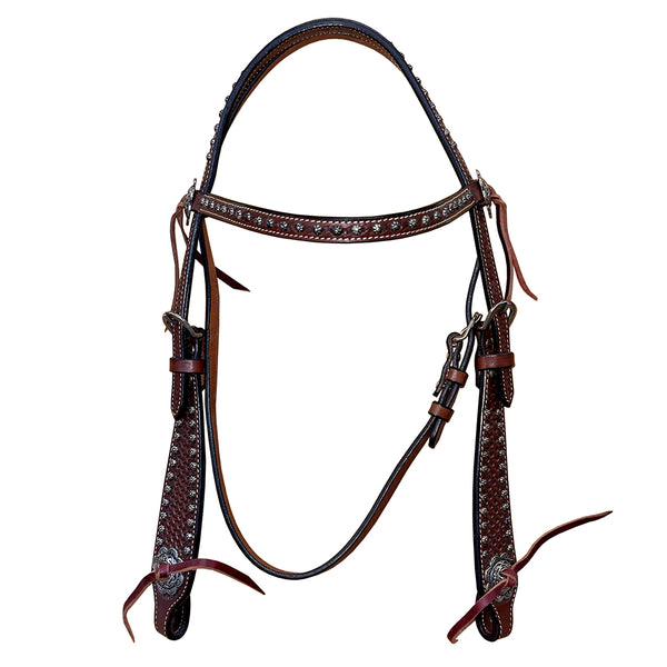 BEHSE131-Western Leather Headstall