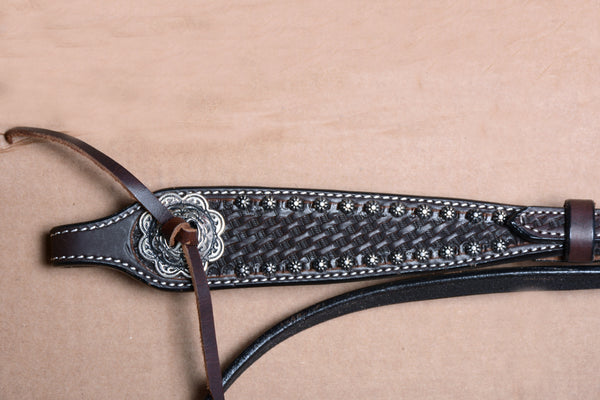 BEHSE131-Western Leather Headstall