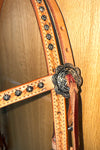 BEHSE131-Western Leather Headstall