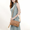 LC-ADBGZ460A Wristlet Genuine Western Leather Women Bag