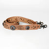 LC-ADBT132 Leather Bag Strap with Studs and Western Conchos