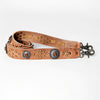 LC-ADBT132 Leather Bag Strap with Studs and Western Conchos