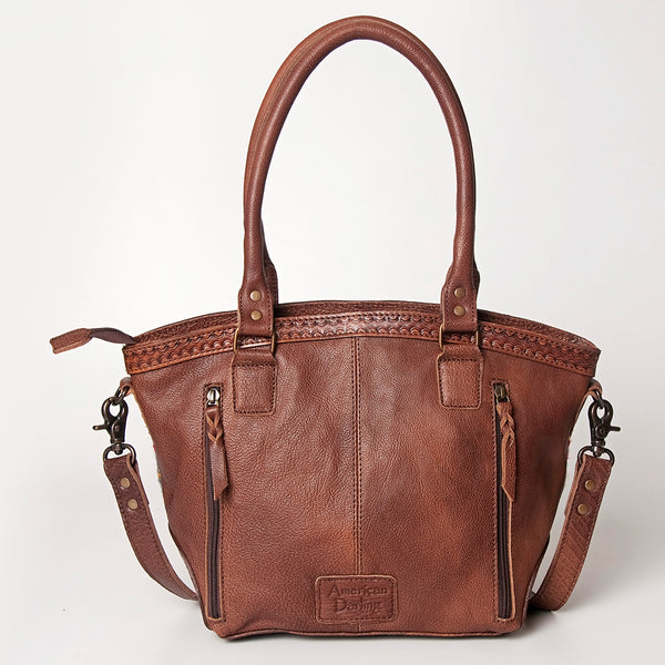 ADBG772 American Darling Southwestern Rug Tooled Leather Tote Bag Western Woven Shoulder Purse