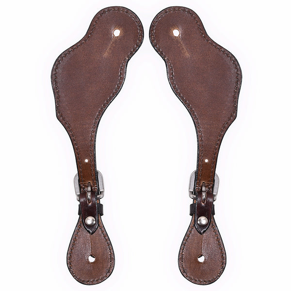 BER104-Western American Leather Spur Strap