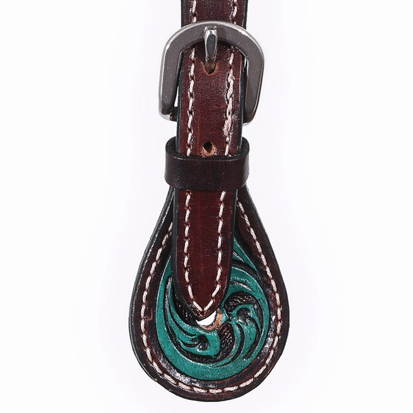 BER104-Western American Leather Spur Strap