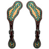 BER105-Western American Leather Spur Strap