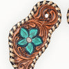 BER111-Western American Leather Spur Strap