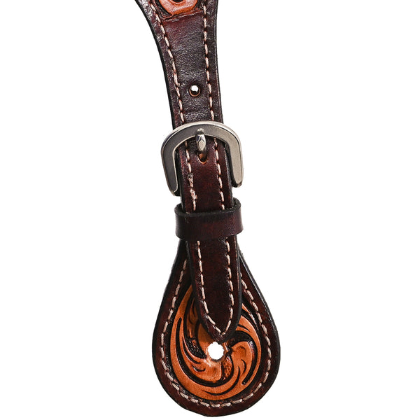 BER117-Western American Leather Spur Strap