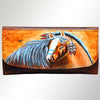 ADBGM112 Hand-Painted Leather Crossbody Clutch - Western Design