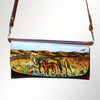 ADBGM112 Hand-Painted Leather Crossbody Clutch - Western Design