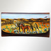 ADBGM112 Hand-Painted Leather Crossbody Clutch - Western Design