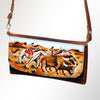 ADBGM112 Hand-Painted Leather Crossbody Clutch - Western Design by American Darling