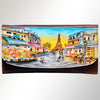 ADBGM112 Hand-Painted Leather Crossbody Clutch -Floral Western Design