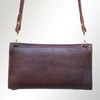 ADBGM179 Handcrafted Western Tooled Leather Crossbody with Artistic Rodeo Design