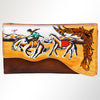 ADBGM179 Handcrafted Western Tooled Leather Crossbody with Artistic Rodeo Design