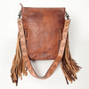 ADBG316 American Darling Hand Tooled Genuine Leather Large Cross body Bag