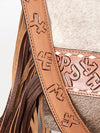 ADBG316 American Darling Hand Tooled Genuine Leather Large Cross body Bag
