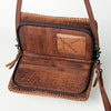 ADBG485 American Darling Braided Cowhide Leather Organiser Bag
