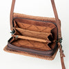 ADBG485 American Darling Braided Cowhide Leather Organiser Bag