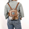 ADBG620 American Darling Hair-On Cowhide Western Leather Backpack Bag with Hand Tooled Detailing