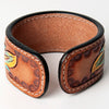 LC-ADBRF164 carved Genuine Leather Bracelet women