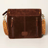 ADBGA213 American Darling Handcrafted Tooled Leather Messenger Bag with Headdress